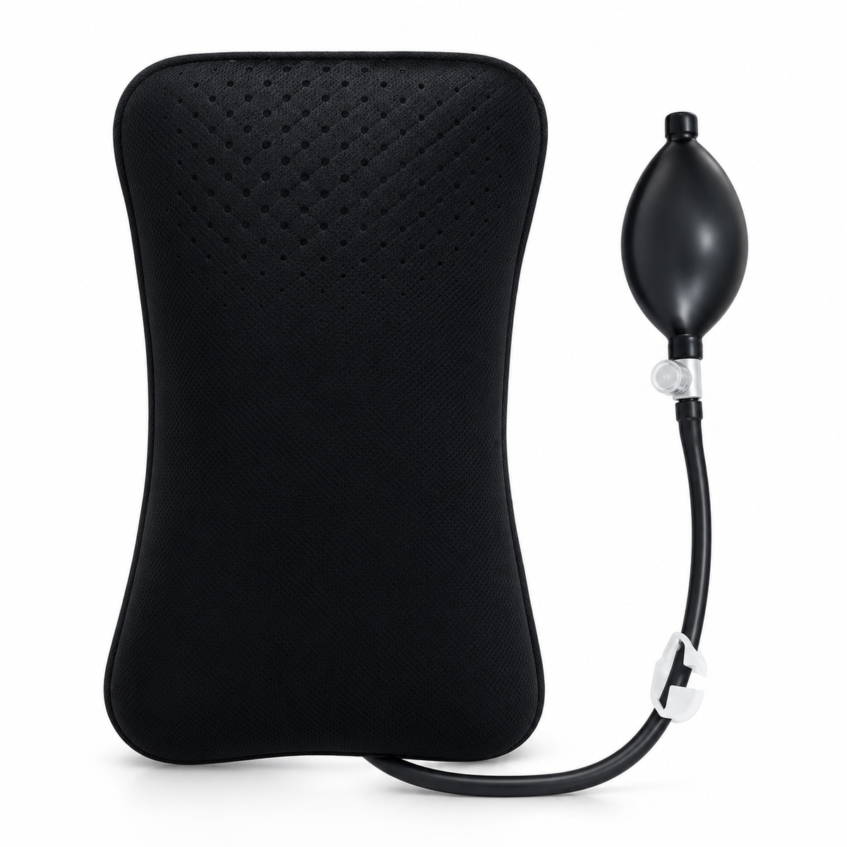 Adjustable Air Lumbar Pillow with Hand Pump – Back Cushion for Office Chair, Car & Gaming