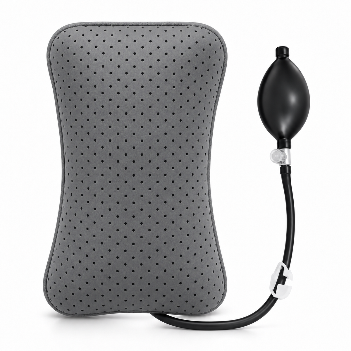 Adjustable Air Lumbar Pillow with Hand Pump – Back Cushion for Office Chair, Car & Gaming